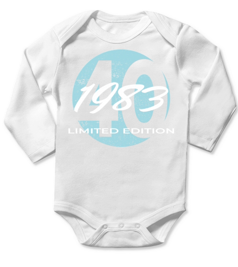 40th birthday men women 40 years 1983 vintage Long Sleeve Baby One-Piece