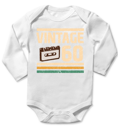 60th Birthday Long Sleeve Baby One-Piece
