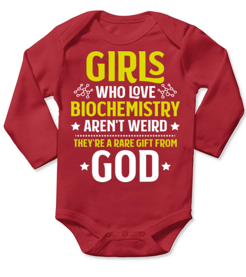 Biochemistry Biochemist Biology Biologist Genetics Long Sleeve Baby One-Piece