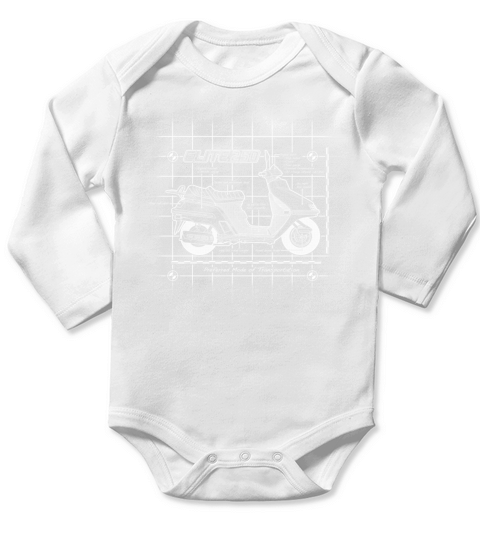 Blueprint scooter Long Sleeve Baby One-Piece
