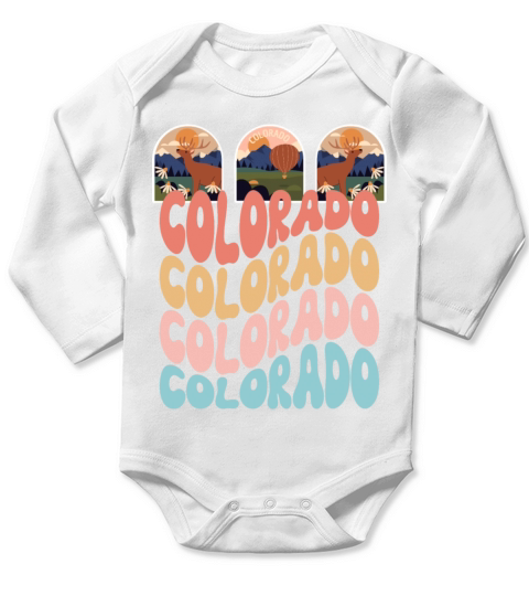 Colorado Long Sleeve Baby One-Piece