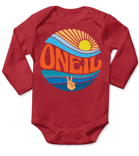 Oneil Shirt Vintage Sunset Oneil Groovy Tie Dye Long Sleeve Baby One-Piece