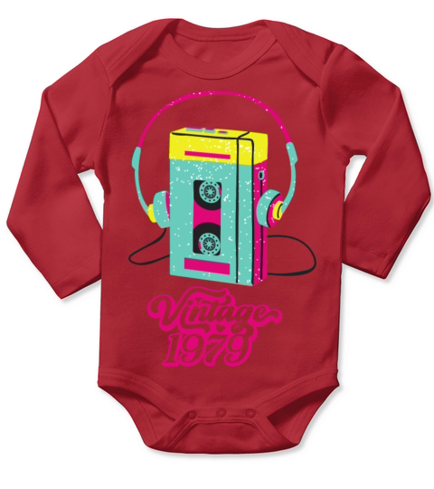 vintage 1979 Long Sleeve Baby One-Piece