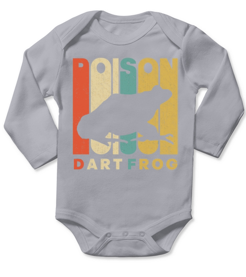 Vintage Retro Poison Dart Frog Long Sleeve Baby One-Piece