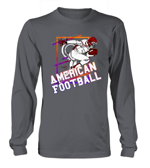 American Football Player Vintage Retro USA Sport Long sleeved Unisex