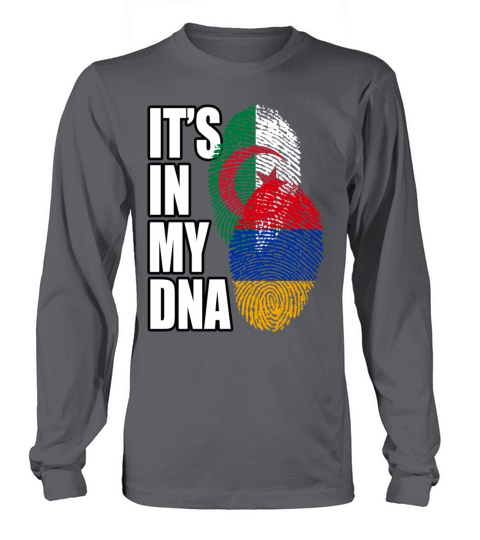 Armenian And Algerian Mix Heritage DNA Flag Long sleeved Unisex