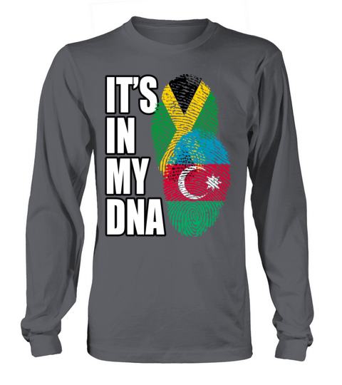 Azerbaijani And Jamaican Mix Heritage DNA Flag Long sleeved Unisex