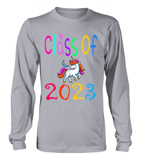 Class of 2023 unicorn tshirt Long sleeved Unisex