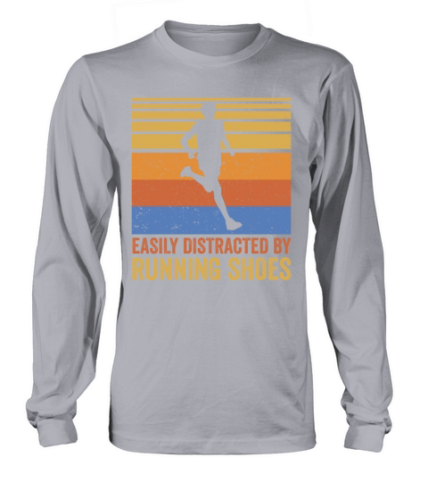 Easily Distracted By Running Shoes - Ironic Long sleeved Unisex