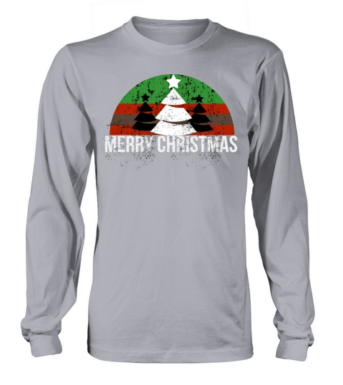 Merry Christmas vintage design Long sleeved Unisex