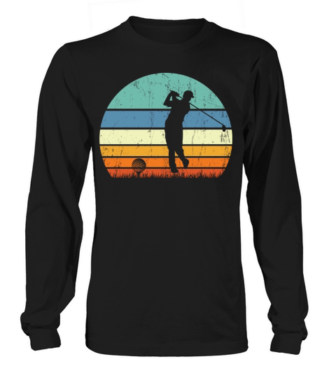 Retro vintage Golf t-shirt Long sleeved Unisex