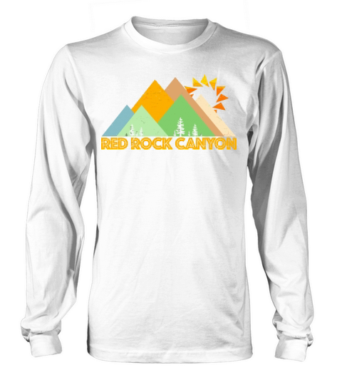 Retro Vintage Red Rock Canyon Long sleeved Unisex