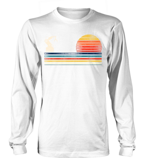 Robot Robotics Engineer Retro Long sleeved Unisex