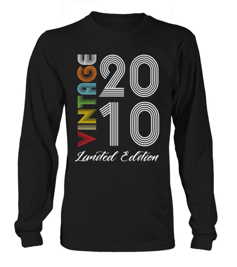 Vintage 2010 Vintage Birthday Retro Vintage Long sleeved Unisex