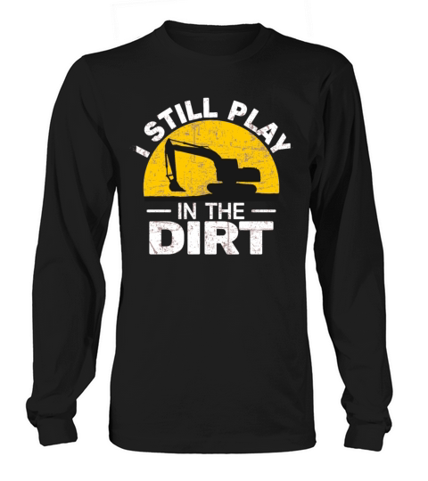 vintage excavator operator construction worker Long sleeved Unisex