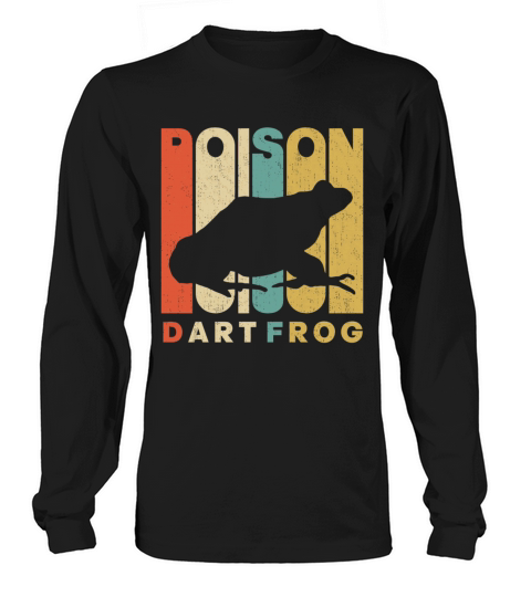 Vintage Retro Poison Dart Frog Long sleeved Unisex