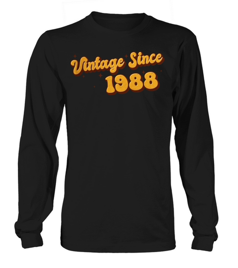 Vintage since 1988 35 Years Old - Groovy 35th Long sleeved Unisex