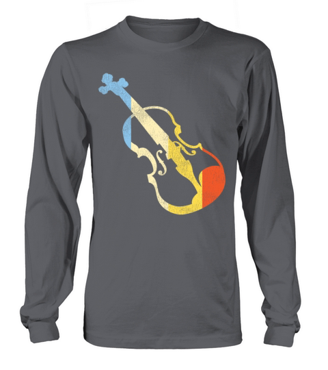 Violin Violinist Retro Vintage Long sleeved Unisex