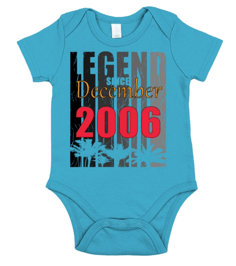 2006 vintage born in December gift Short Sleeve Baby One-Piece
