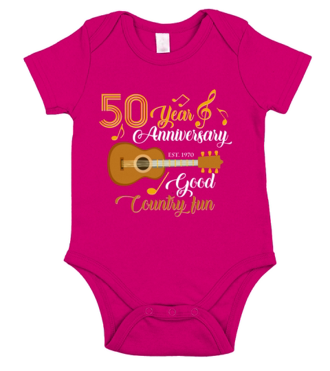 50th birthday 50 years gift idea party celebration Short Sleeve Baby One-Piece