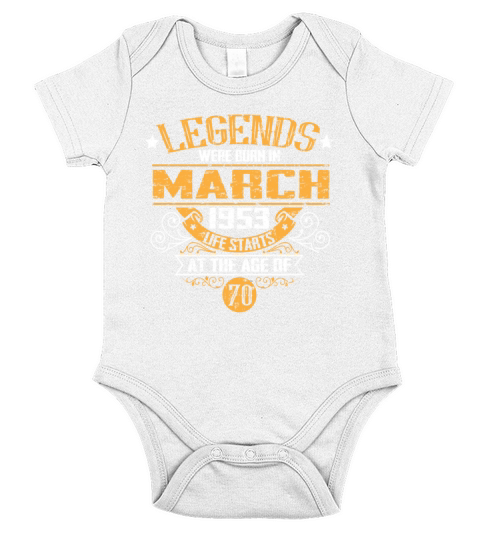 70th Birthday Gifts Vintage 1953 Vintage Birthday Short Sleeve Baby One-Piece