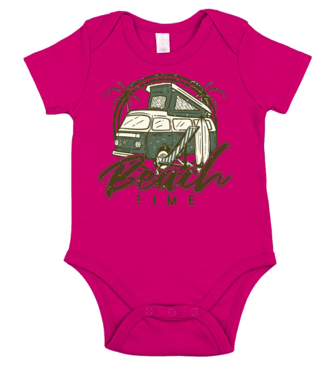 Beach Time on The Beach Short Sleeve Baby One-Piece