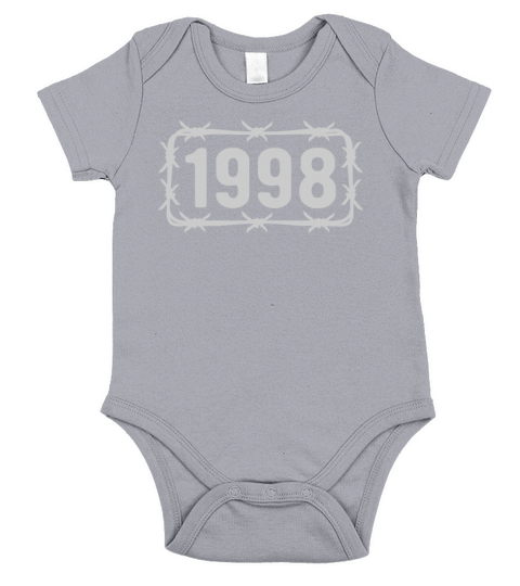 Birthday Vintage 1998 Barbed Wire Short Sleeve Baby One-Piece