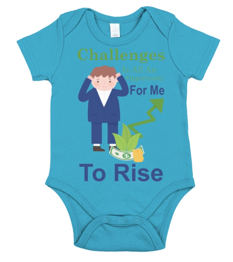 Challenges Opportunity For Me To Rise Short Sleeve Baby One-Piece