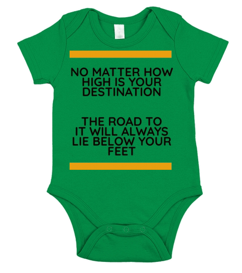 Destination road below Short Sleeve Baby One-Piece