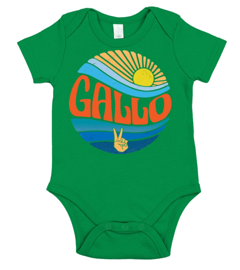 Gallo Shirt Vintage Sunset Gallo Groovy Tie Dye Short Sleeve Baby One-Piece