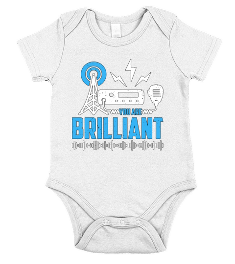 Ham Radio You Are Brilliant Amateur Radio Operator Short Sleeve Baby One-Piece