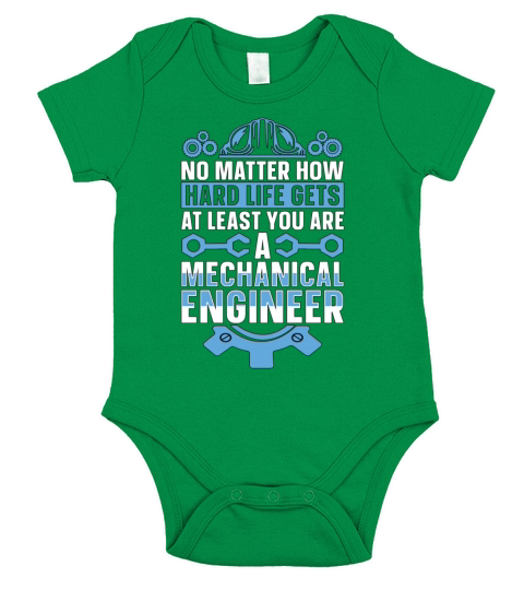 Mechanical Engineering No Matter How Hard Engineer Short Sleeve Baby One-Piece