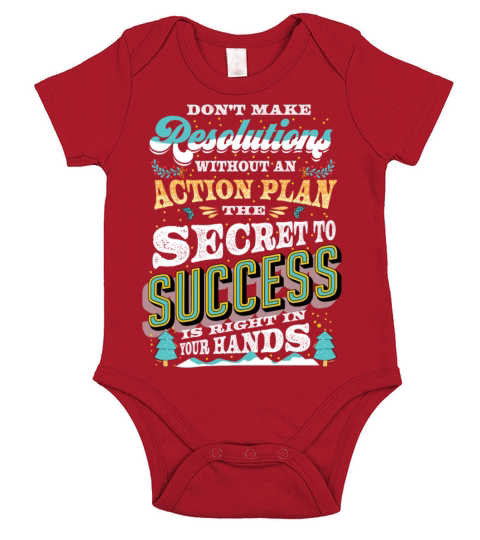 New year Resolutions Short Sleeve Baby One-Piece