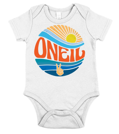Oneil Shirt Vintage Sunset Oneil Groovy Tie Dye Short Sleeve Baby One-Piece