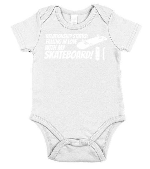 Relationship Falling In Love with my Skateboard Fu Short Sleeve Baby One-Piece