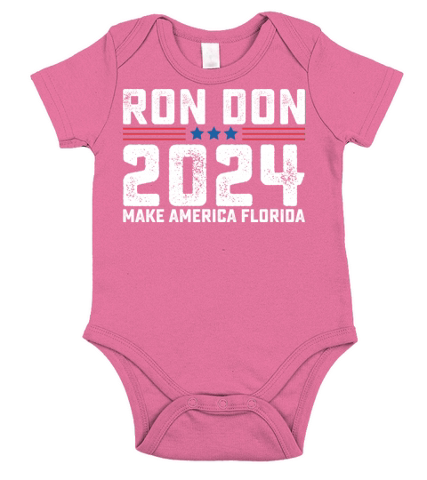 Ron Don Desantis 2024 Florida Short Sleeve Baby One-Piece