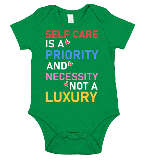 Self Care Is A Priority Not A Luxury Positive Mind Short Sleeve Baby One-Piece