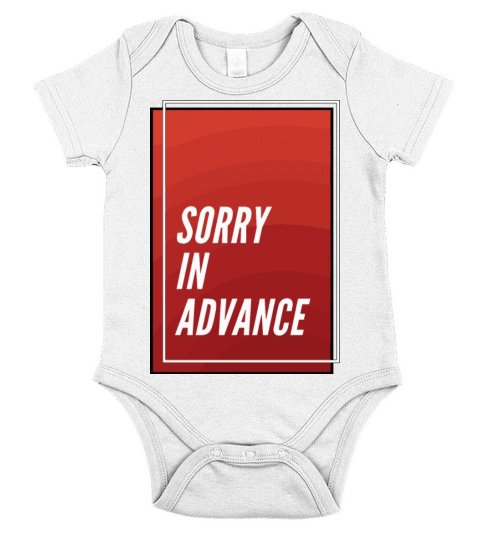 Sorry In Advence Short Sleeve Baby One-Piece