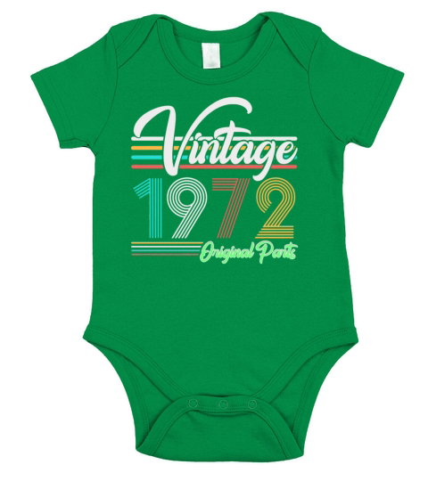 Vintage 1972 Original Pants Short Sleeve Baby One-Piece