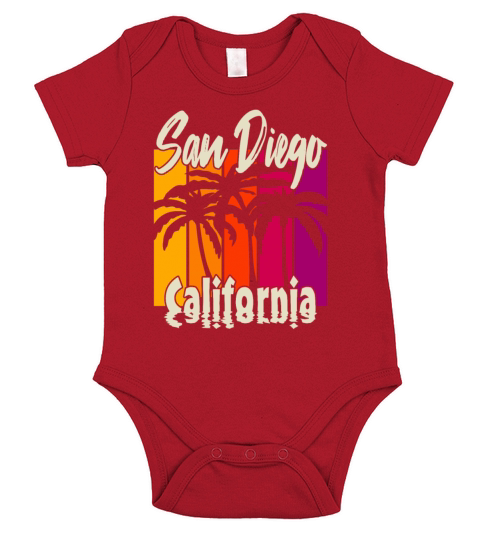 Vintage San Diego California Short Sleeve Baby One-Piece