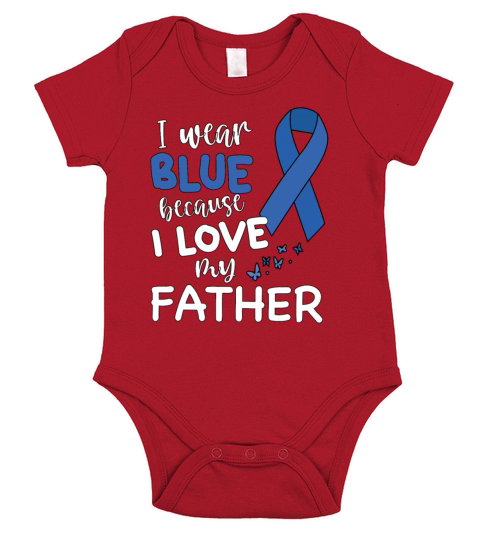 Wear Blue Colon Cancer Awareness Survivor Short Sleeve Baby One-Piece