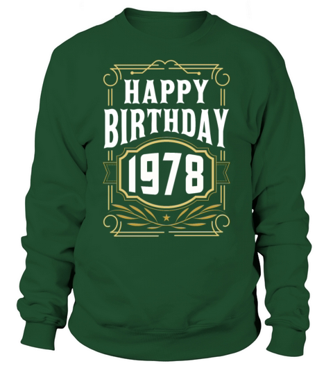 1978 Birthday Gift Birthday Bursdag Vintage Sweatshirt Unisex