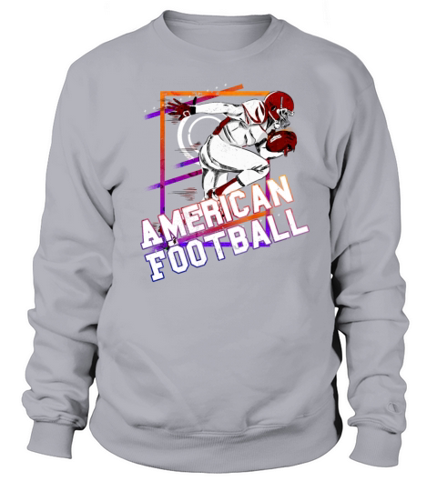 American Football Player Vintage Retro USA Sport Sweatshirt Unisex