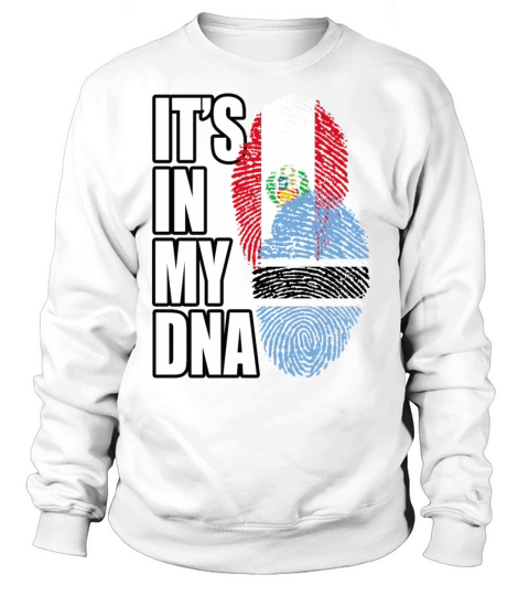 Botswana And Peruvian Mix Heritage DNA Flag Sweatshirt Unisex