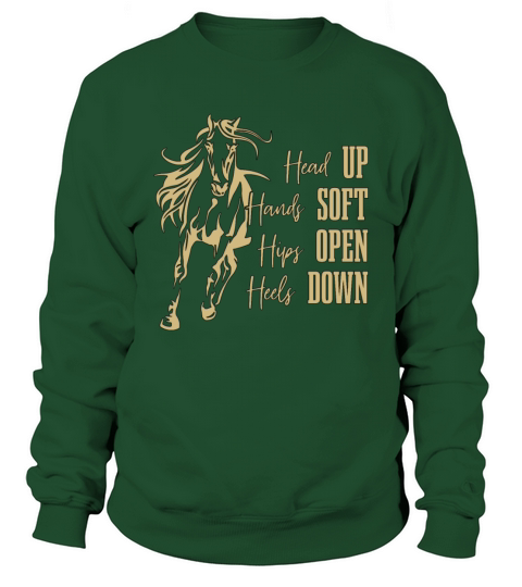 Dressage Head Up Hands Soft Equine Dressage Rider Sweatshirt Unisex