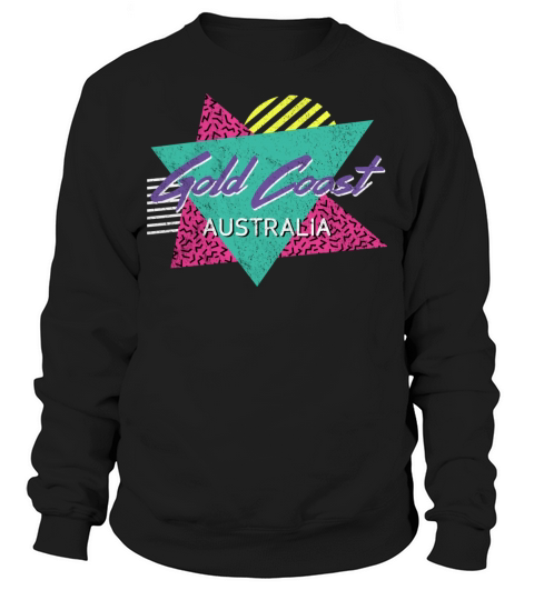 Gold Coast Australia Vintage Retro 80s 90s Vacatio Sweatshirt Unisex