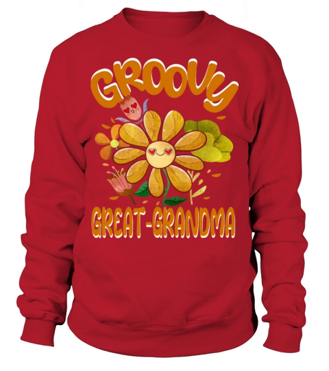 Groovy Great-Grandma Family Matching Vintage Sweatshirt Unisex