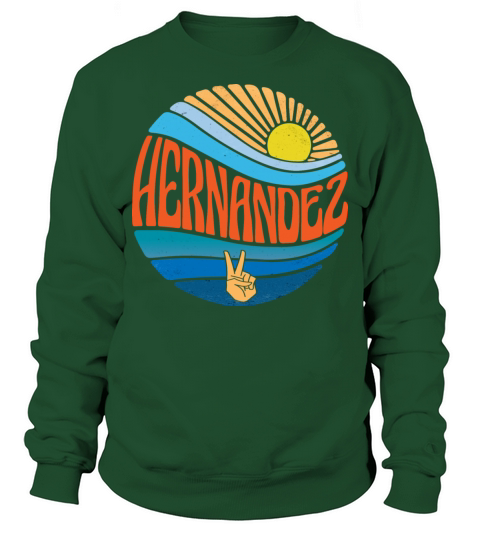 Hernandez Shirt Vintage Sunset Hernandez Groovy Sweatshirt Unisex