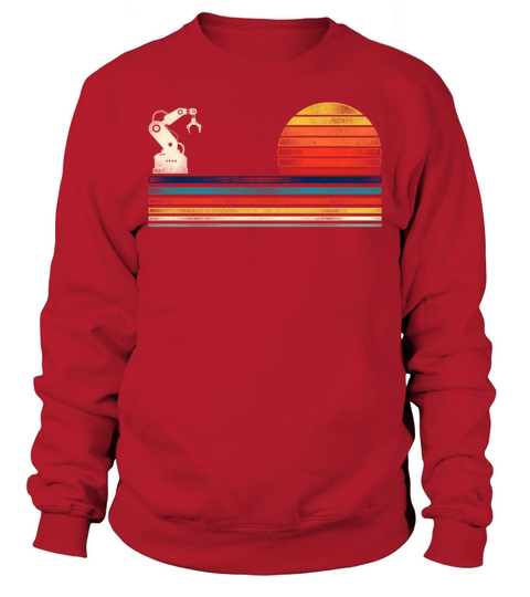 Robot Robotics Engineer Retro Sweatshirt Unisex