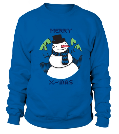 Snowman merry christmas happy holidays gift Sweatshirt Unisex